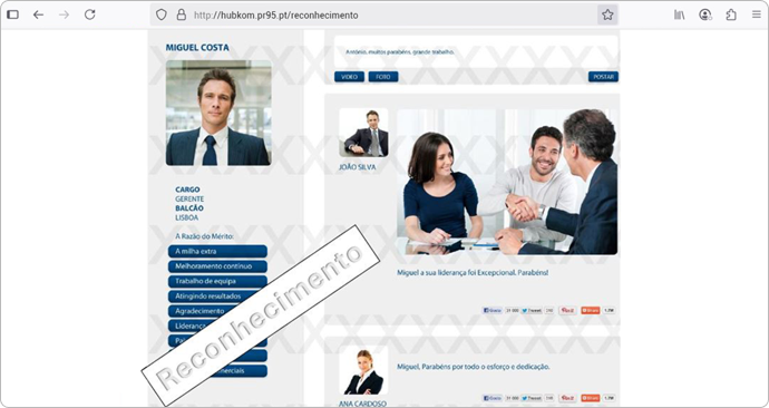 Hubkon - rede social interna para empresas