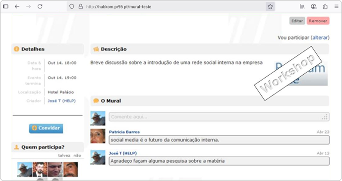 Hubkon - rede social interna para empresas