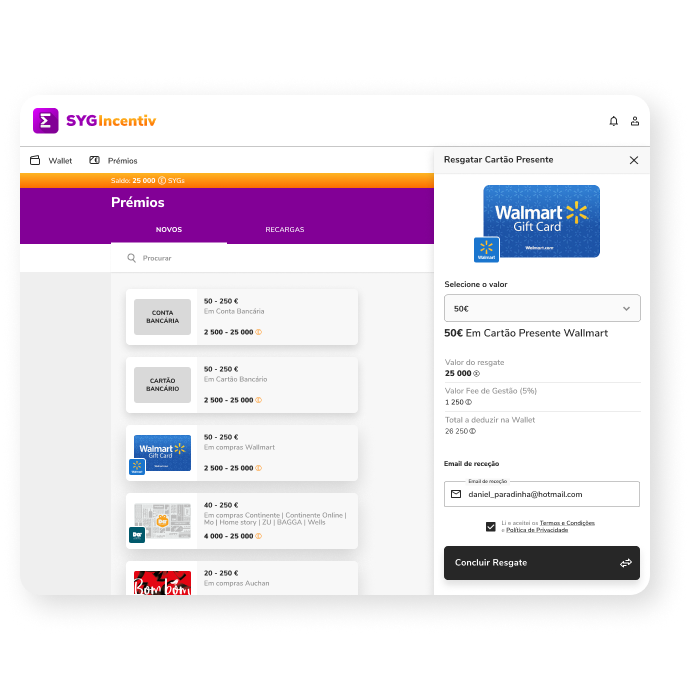 Catálogo de prémios